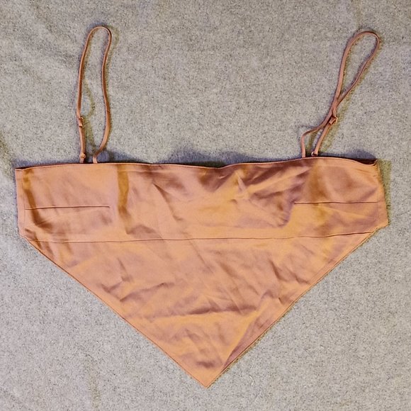 DANIELLE BERNSTEIN Women's Handkerchief Cropped Tank Top - NWT - Picture 3 of 7